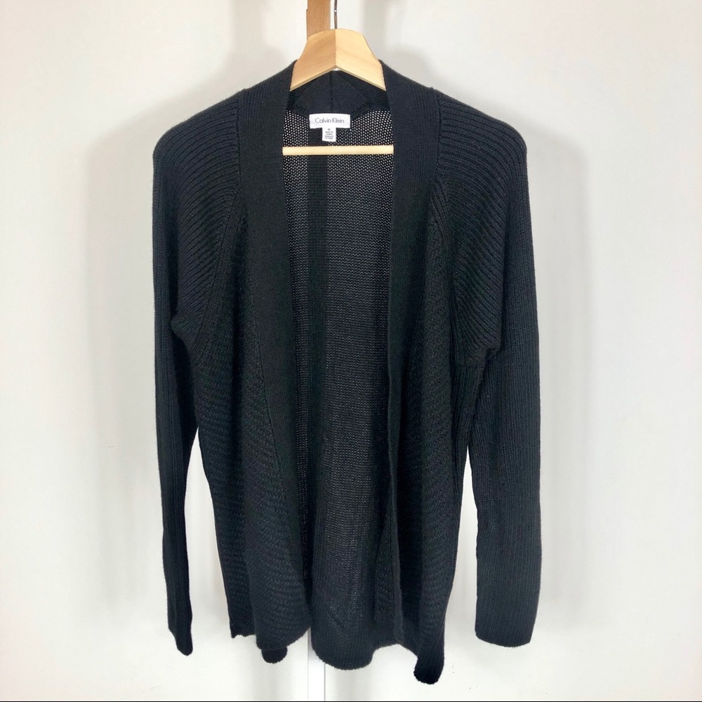 Calvin Klein black cardigan sweater